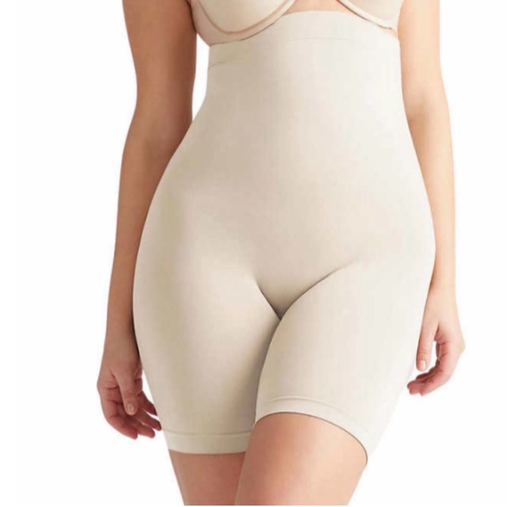 Yummie L/XL Seamless High-Waist Shapewear Shorts - Nude. NWT